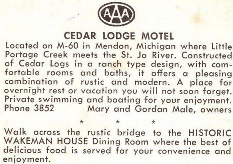 Cedar Lodge Motel - Vintage Postcard (newer photo)